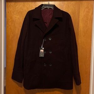 NWT New double breasted pea coat